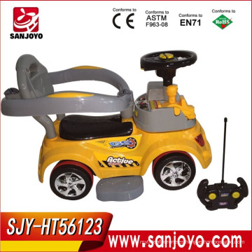 Baby Outdoor Ride On Cars niños Plastic SLIDING CAR con música Outdoor Toys Car HT-56123